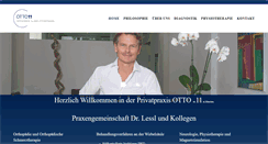 Desktop Screenshot of orthopaedie-ottostrasse11.de